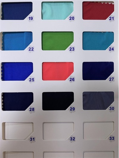 GZ-YXYF 3085# Anderma Rack Width: 170CM Weight: 150GSM Composition: 90% polyester 10% spandex Moisture wicking front view